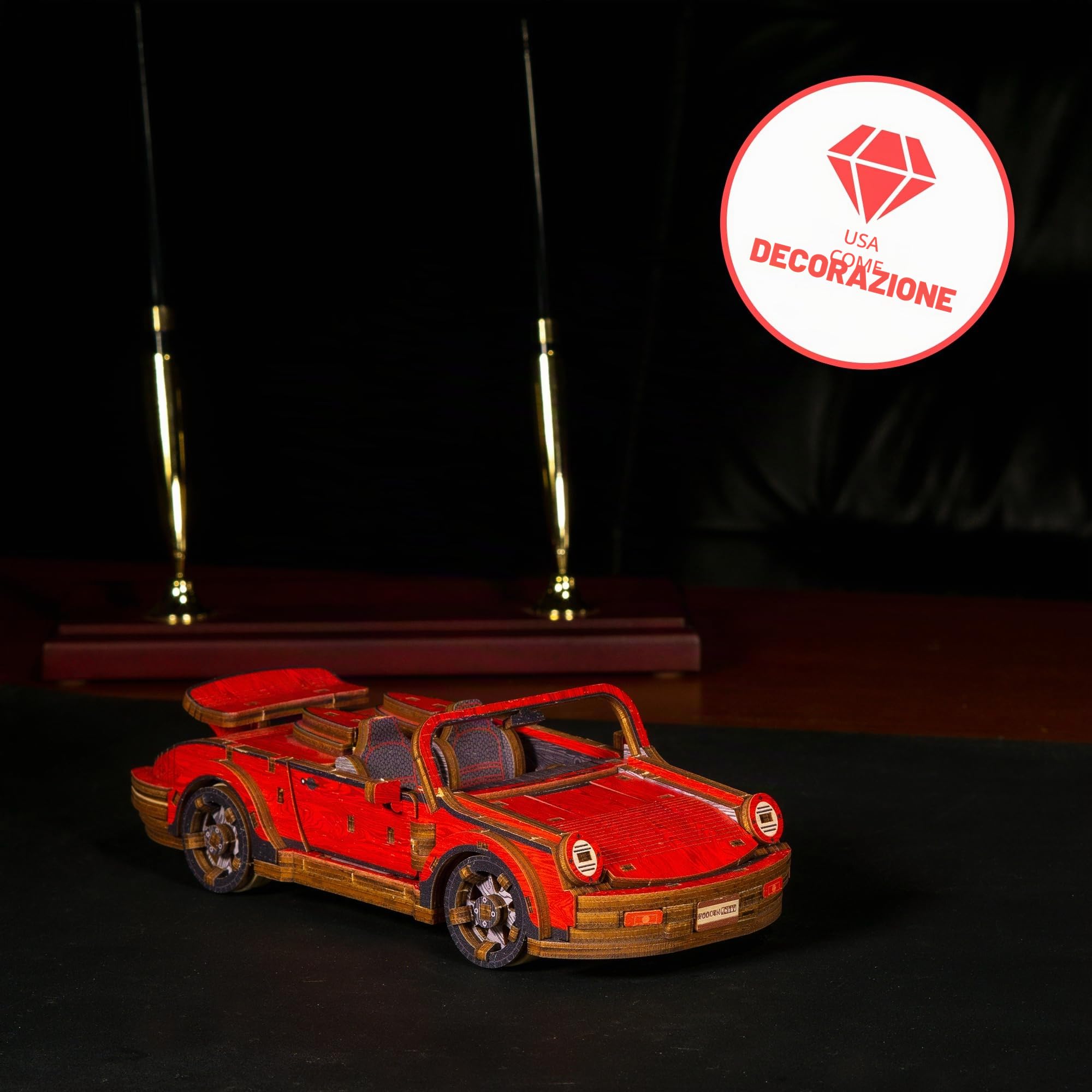 Wooden.City Vintage Cars Sport Car Edizione Limitata - Kit Di Modelli 3D in Legno Fai-Da-Te Per Adulti Per Costruire Automobili - Puzzle 3D in Legno Per Adulti Rompicapo Per Adolescenti - 194 Parti