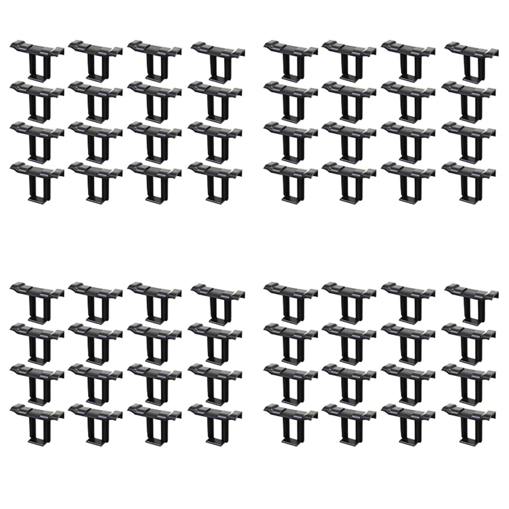 Jnchdghwa Black 64Pc 35Mm Solar Panel Water Drainage Clips,Pv Modules Clips For Water Drain Photovoltaic Panel Water Drain Clips