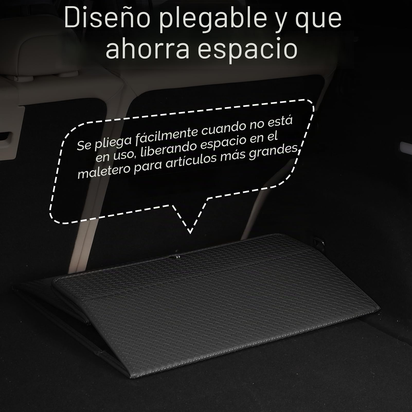 JAOGAUS Organizador de maletero de coche, caja de almacenamiento plegable para maletero de coche, caja de almacenamiento grande con divisor, organizador de maletero resistente, organizador de