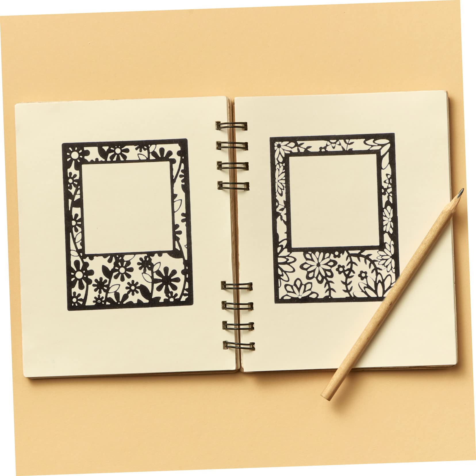 Angoily 5 Series Papel Hueco En Artesanía Texturizado Papel Decoupage Papel De Planificador De Bricolaje Suministros Para Álbum De Recortes Papel 40 Hojas*5
