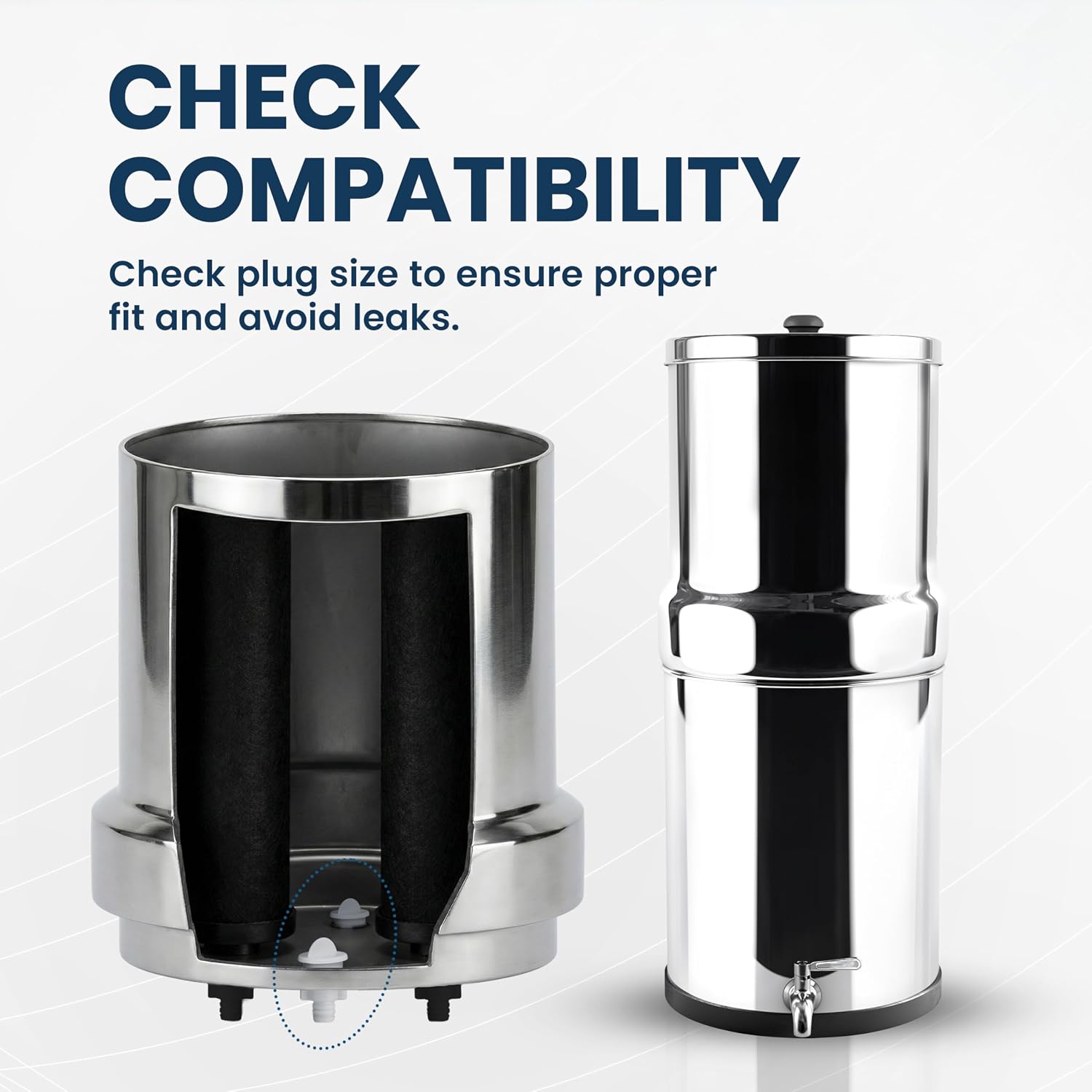 Phoenix Gravity PP Hole Blockers for Gravity-Fed Water Filtration Systems