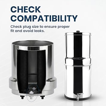 PHOENIX GRAVITYポリプロピレンホールブロッカー。すべての重力供給水ろ過システム用 - PPプラグ Berkey、Waterdrop、Purewell、その他のカウンタートップ浄水器システムに対応