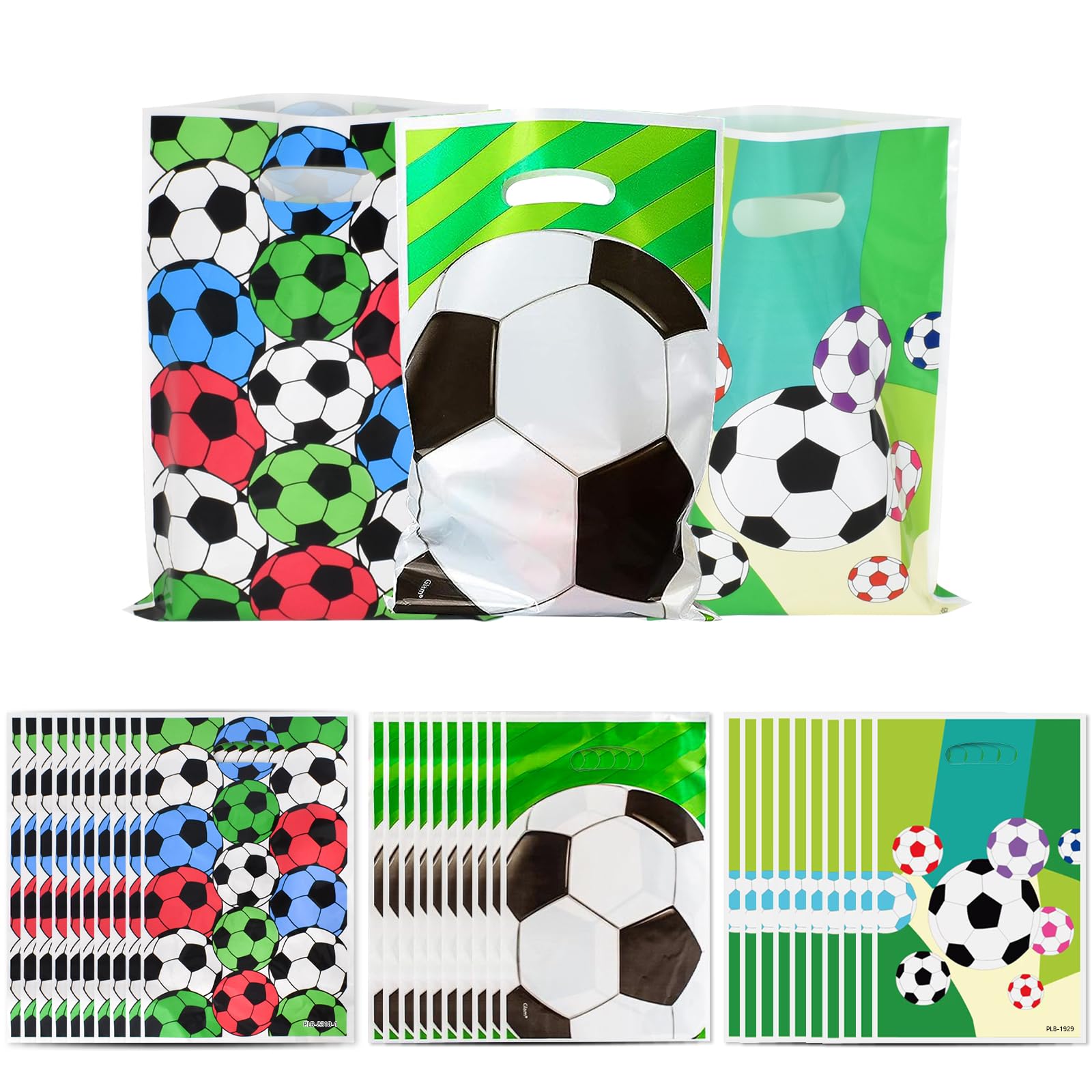 30 Pcs Calcio Compleanno Borse Regalo di Compleanno Sacchetti di Plastica Goodie Borse di Candy Party Regalo Borse per Ragazzi Ragazze Calcio Compleanno Festa Sacchetti Regalo