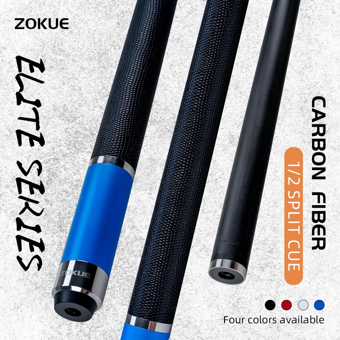 YEUEK Little Monster BD Carbon Fiber Pool Cue Stick,12.5mm Low