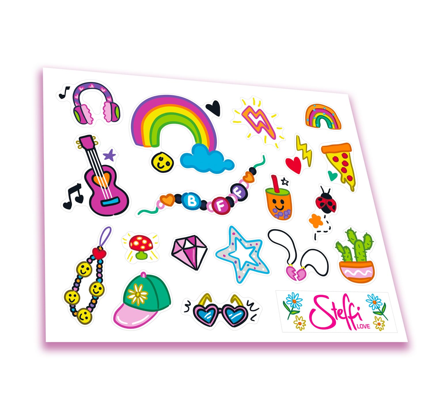 Simba Steffi Love Beach Car – Steffi im Strandbuggy mit Stickerbogen zum Dekorieren, Fahrzeug für Puppen bis 29 cm, Länge 29 cm, Puppenfahrzeug für Kinder ab 3 Jahren