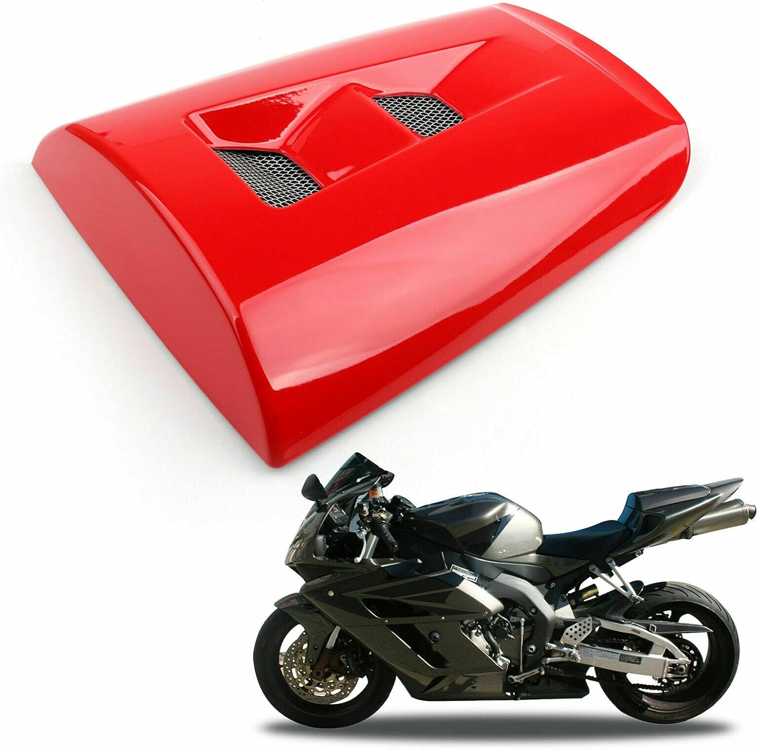 Plastic Pillion Tail Fairing Rear Seat Cowl Solo Seat Cowl Fit for Honda CBR1000RR 2004 2005 2006 2007 04 05 06 07 cbr 1000rr Fairings Rear Seat Cover (Gloss Black)
