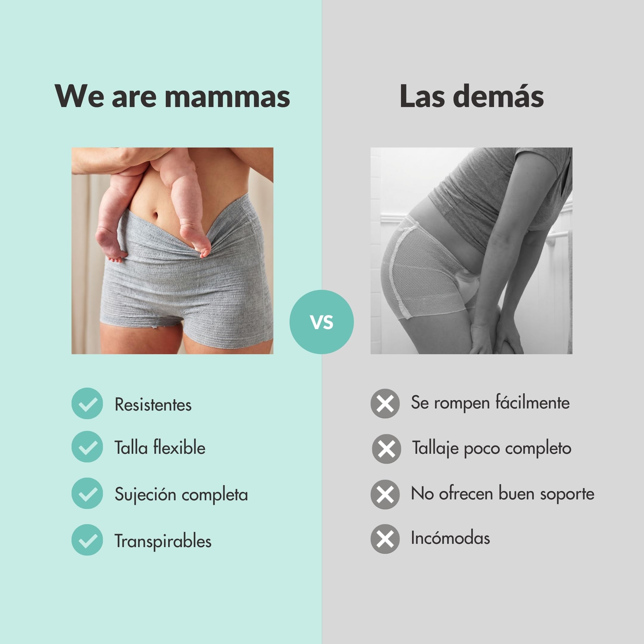 Bragas Postparto Desechables Maternidad Alta Sujecion Transpirables Sin Latex Sin Malla Ropa Interior Mujer Talla Unica 36 44 Braguitas Maternidad Hospital Compresas Parto