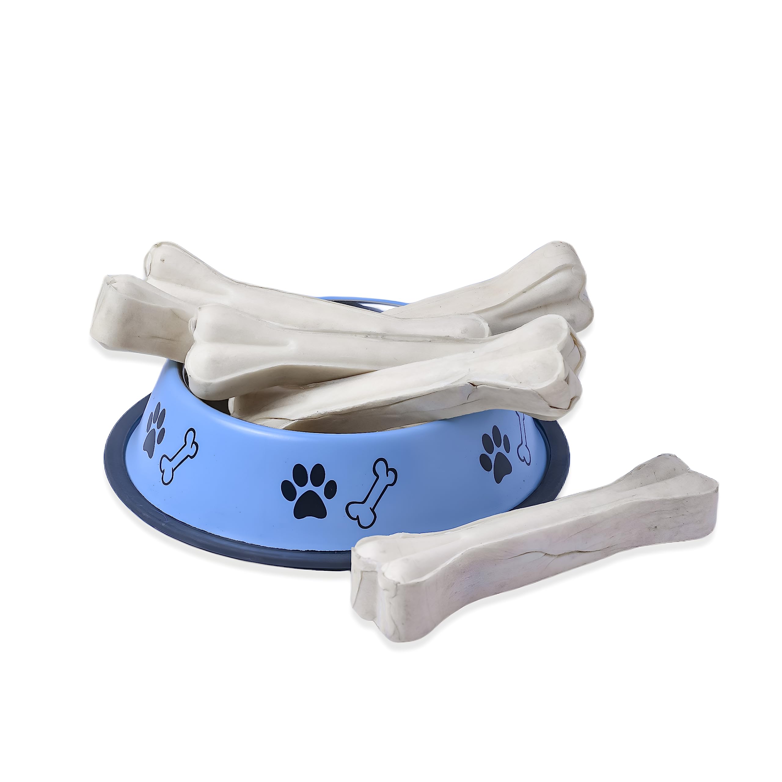 ADB CREATIONS Rawhide Bones for Dogs and Puppies Chicken Flavour Delicious Treats 8 Inch Calcium Chew Bone All Life Stages/Helps in Strengthen Bones and Teeth with Nutritional Benefits (1 kg) (B08M3GGG28) Amazon Price History, Amazon Price Tracker