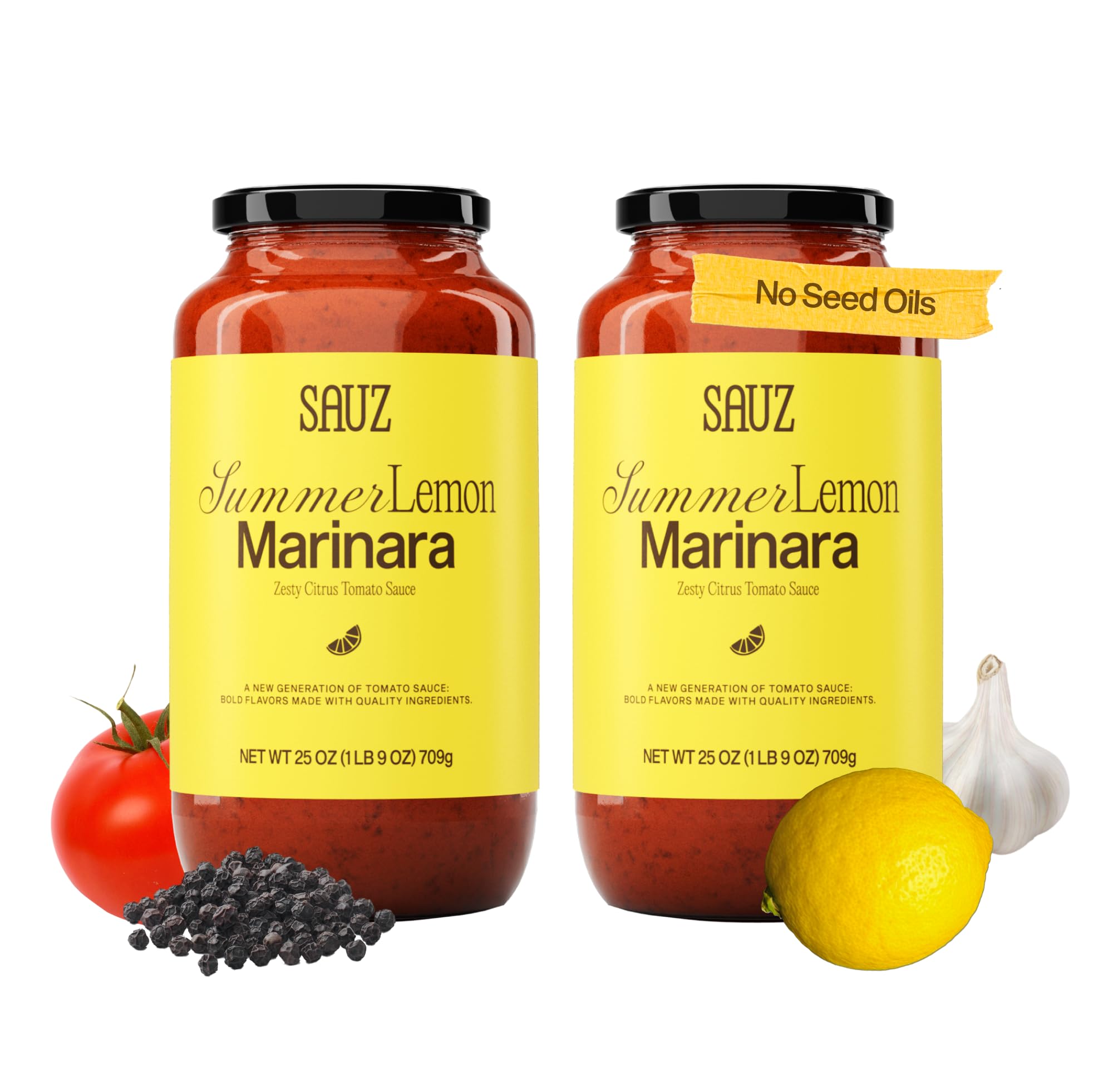 Amazon.com : Sauz Summer Lemon Marinara Sauce | Clean Ingredients Amazon.com : Sauz Summer Lemon Marinara Sauce | Clean Ingredients