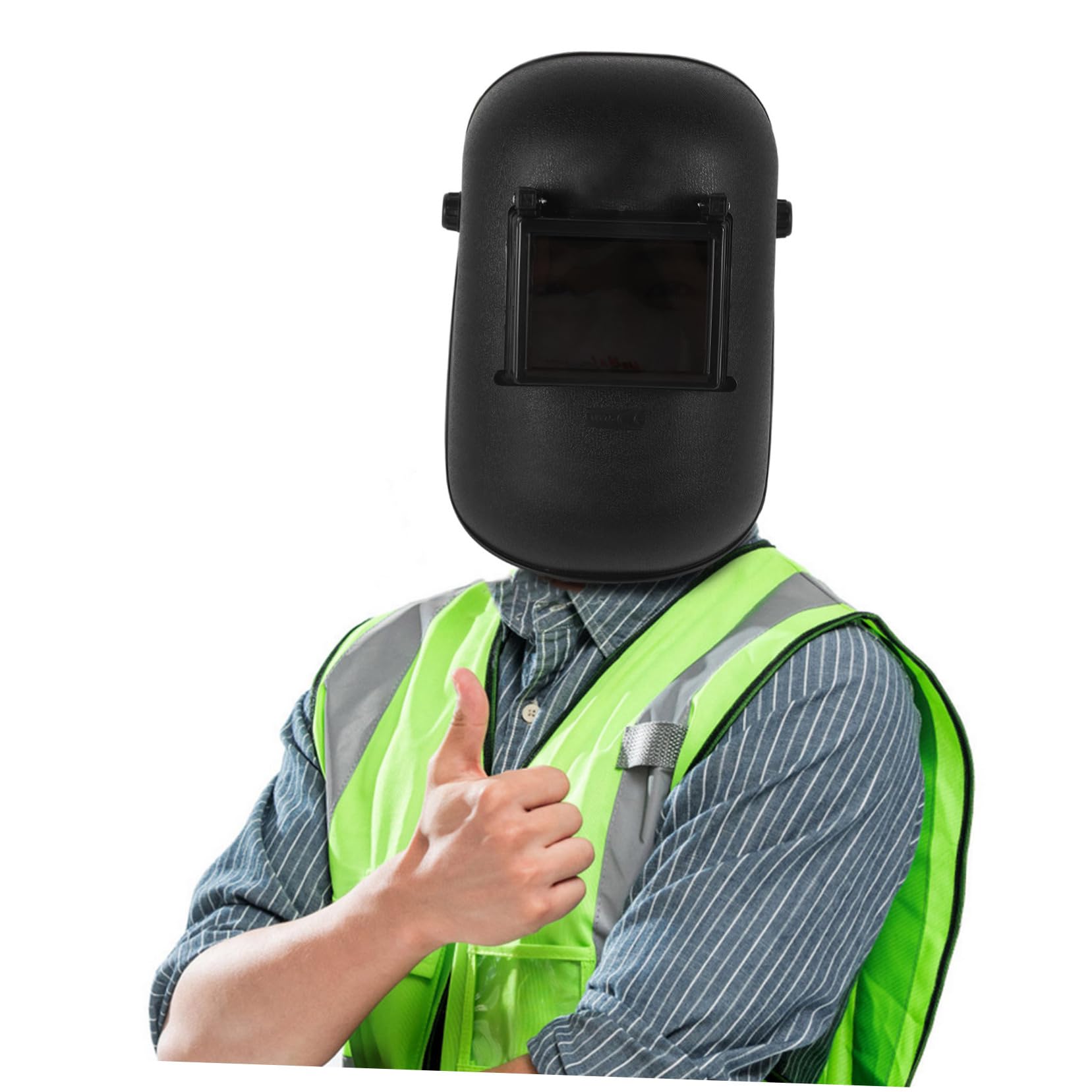 Maschera per Saldatura Riutilizzabile in Pp Ampio Visore, Casco da Saldatore Confortevole e Leggero per Protezione Durante la Saldatura