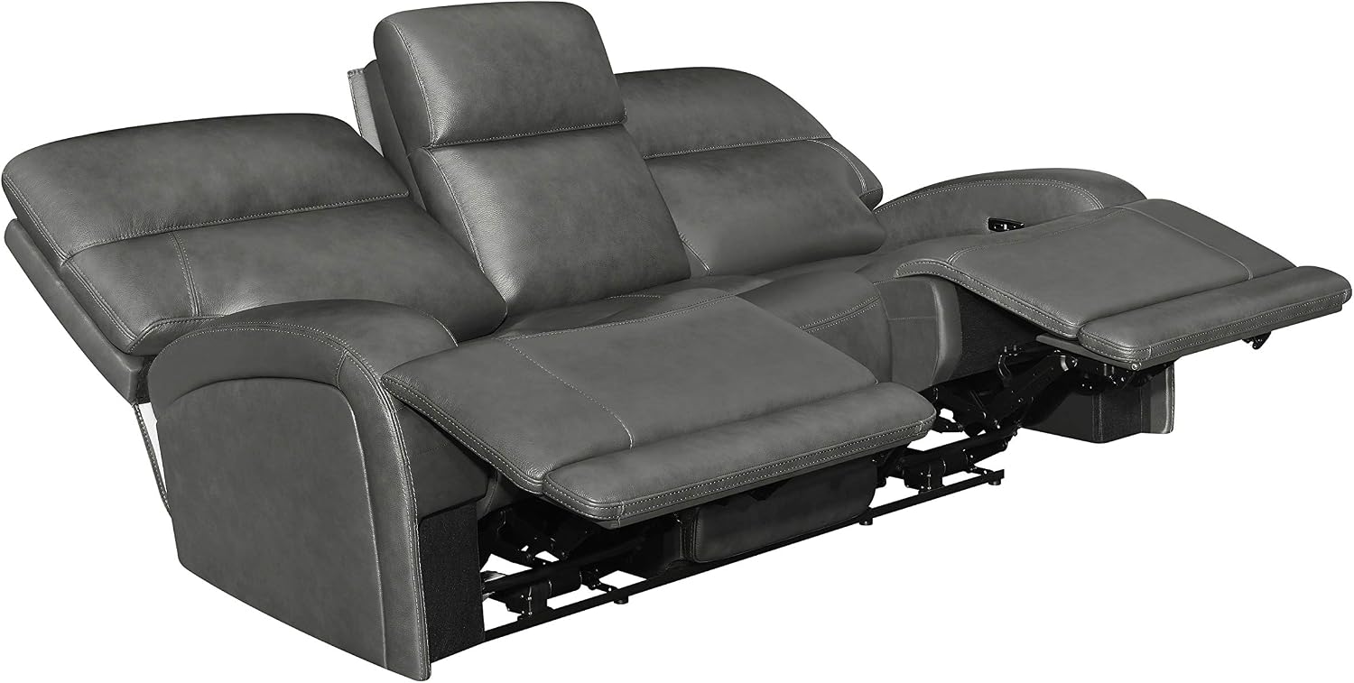 Coaster Home Furnishings Longport 3-Piece Upholstered Power Charcoal Living Room Set (610484P-S3)