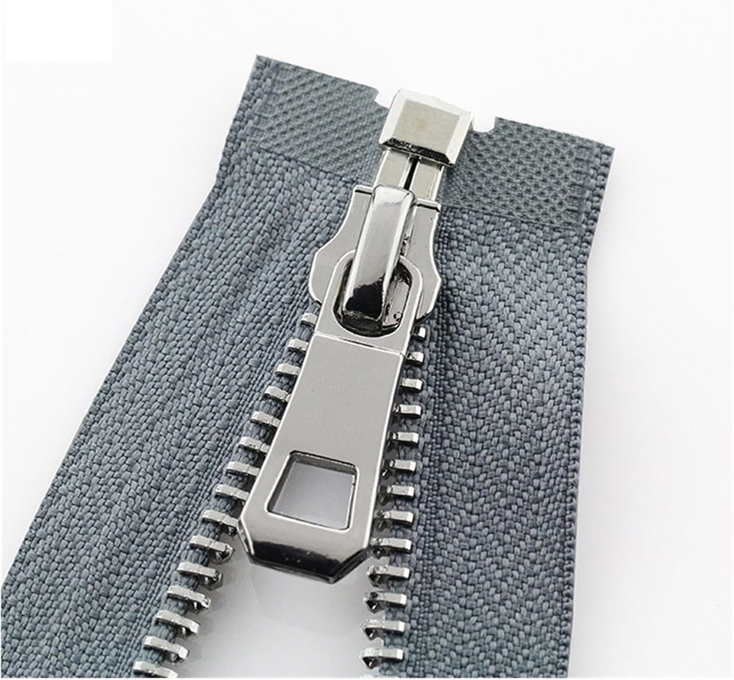 zamki do szycia, 5# Zamki błyskawiczne 55/65/75 cm Zamek błyskawiczny z otwartym końcem do samodzielnego szycia Akcesoria odzieżowe kurtki, płaszcza, odzieży, butów(Gray,55CM)
