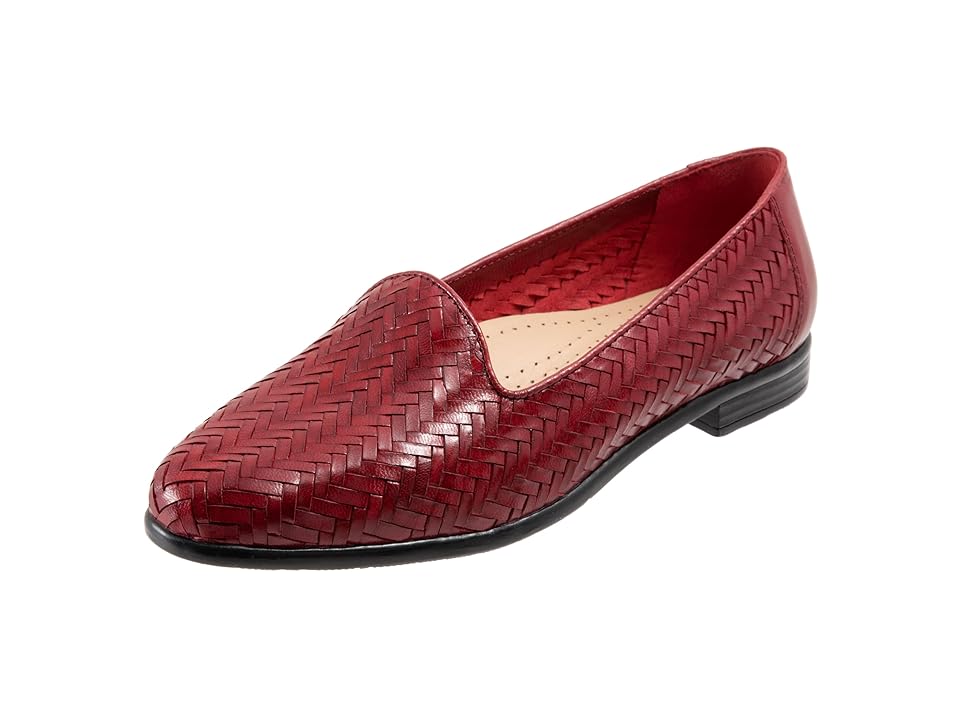 Trotters Liz III (Red Leather) Women's Shoes INTERNATIONAL SHIPPING