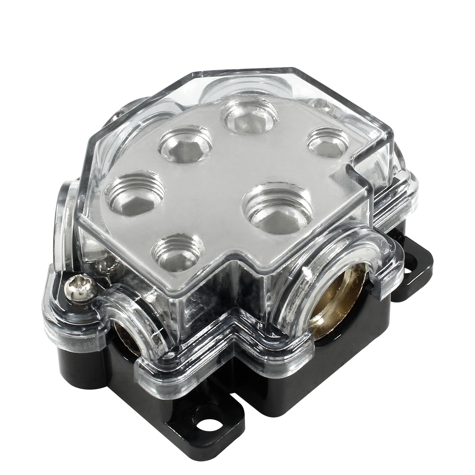 Blocco Di Distribuzione 6 Vie Per Auto – 0 Gauge In 2/4/8 Gauge Out, Fusibili Integrati, Per Impianti Audio Potenti - 3