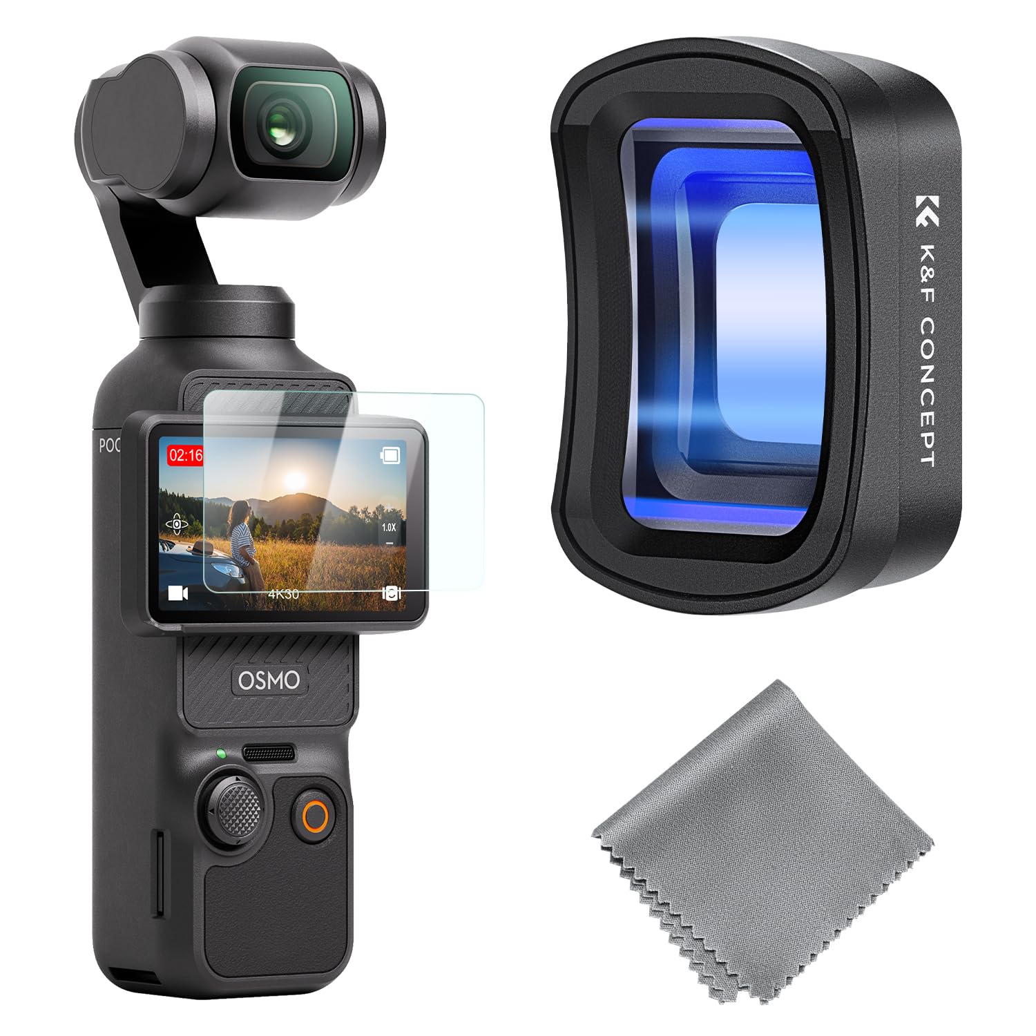 Filtre anamorphique magnétique DJI Osmo Pocket 4 K&F