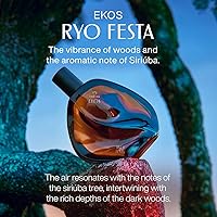 Vista 3 de natura Ekos Ryos Festa Woodsy - Fragancia aromática unisex de 2.5 fl oz, inspirada en los ríos amazónicos, notas de salvia, pomelo, jazmín, sambac