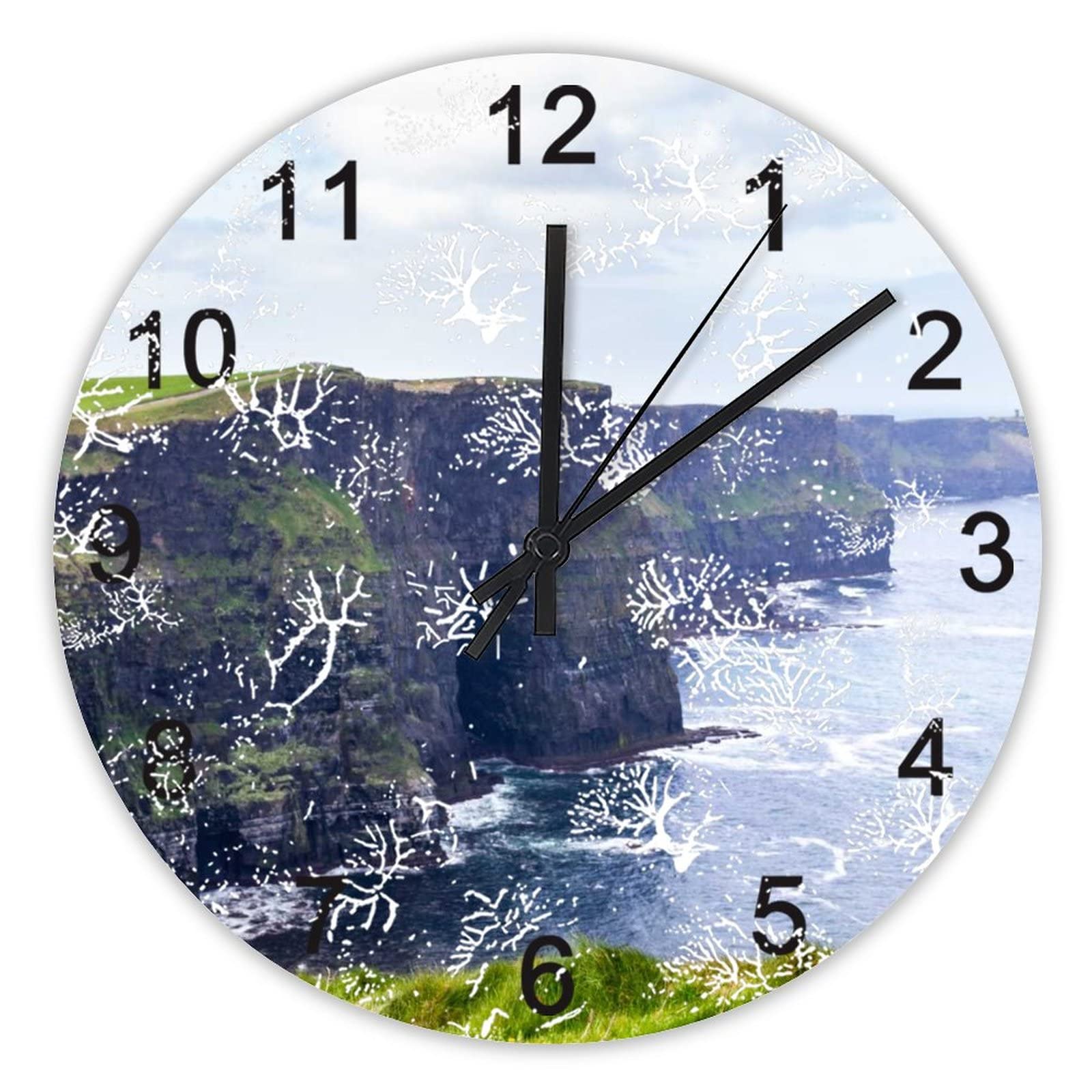 Horloge murale silencieuse décoration de cuisine bureau à piles 40cm