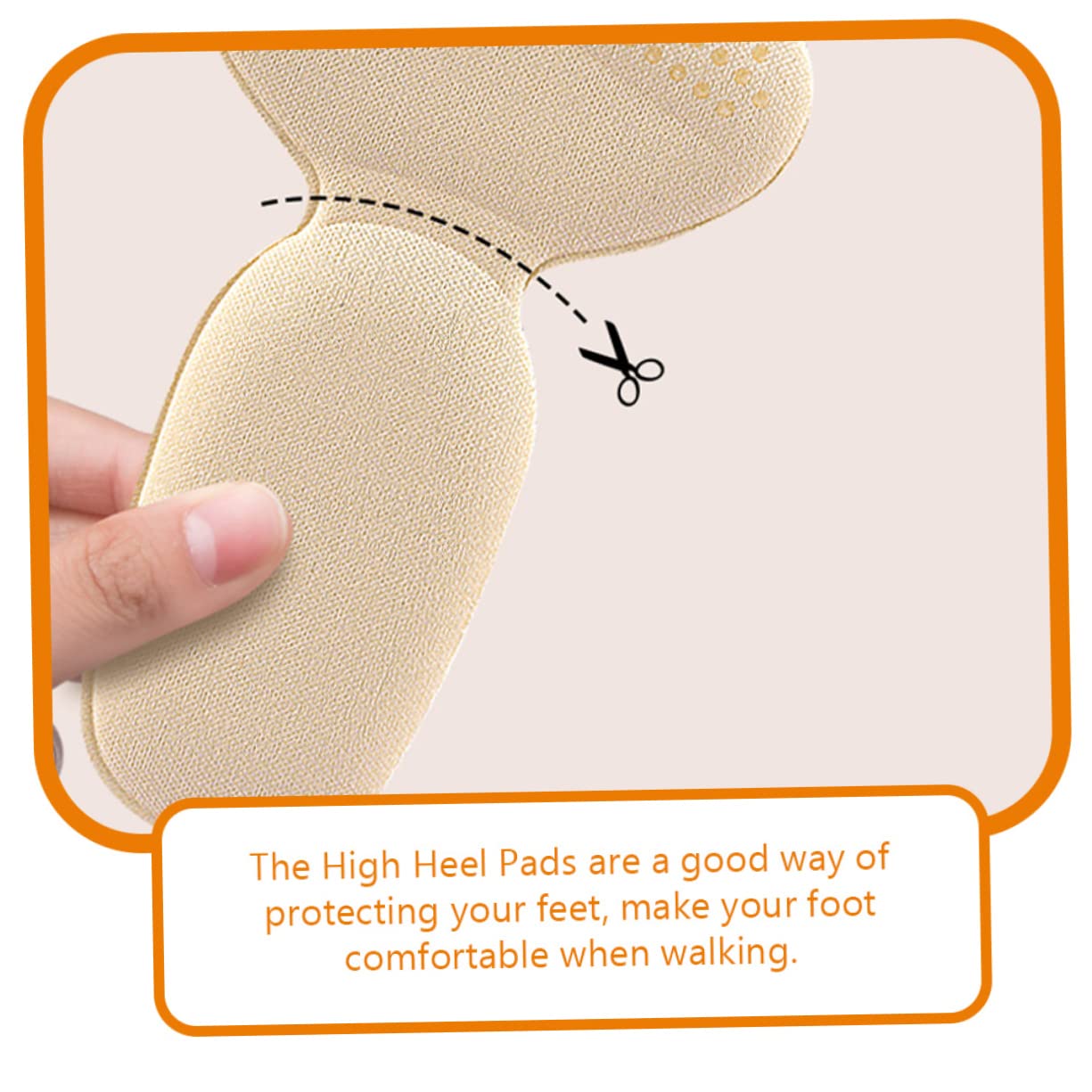 Baluue 18paare High Heel Einlegesohlen Antirutsch Fersenschutzpolster Selbstklebende Dämpfungspads Für Blasen Und Druckstellen Für Damen-high Heels