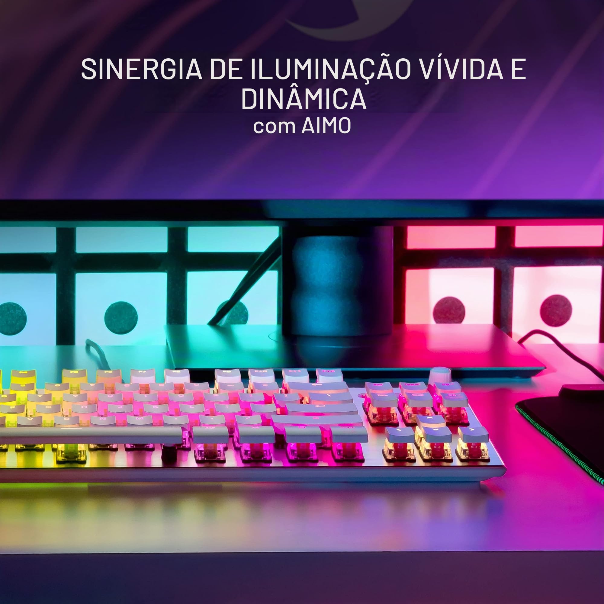 ROCCAT Teclado para jogos Vulcan TKL Pro PC USB-C, interruptor