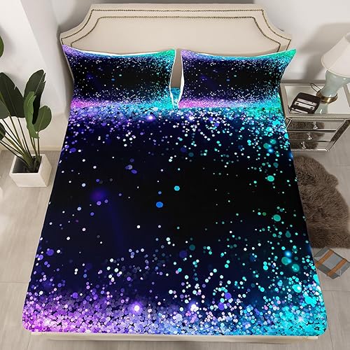 Miniatura 20 de Manfei Sábana bajera ajustable musical tamaño individual, juego de ropa de cama con estampado de notas musicales retro para niños y niñas, Marrón y