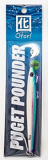 Otori Puget Sound Pounder Jig | Jigging Lure | Glow UV Paint | Assorted Sizes 45g/1.5oz, 70g/2.5oz, 100g/3.5oz & 130g/4.5oz | Fishing Jig | Jig for Halibut, Lingcod, Rockfish, Chinook, COHO & Salmon