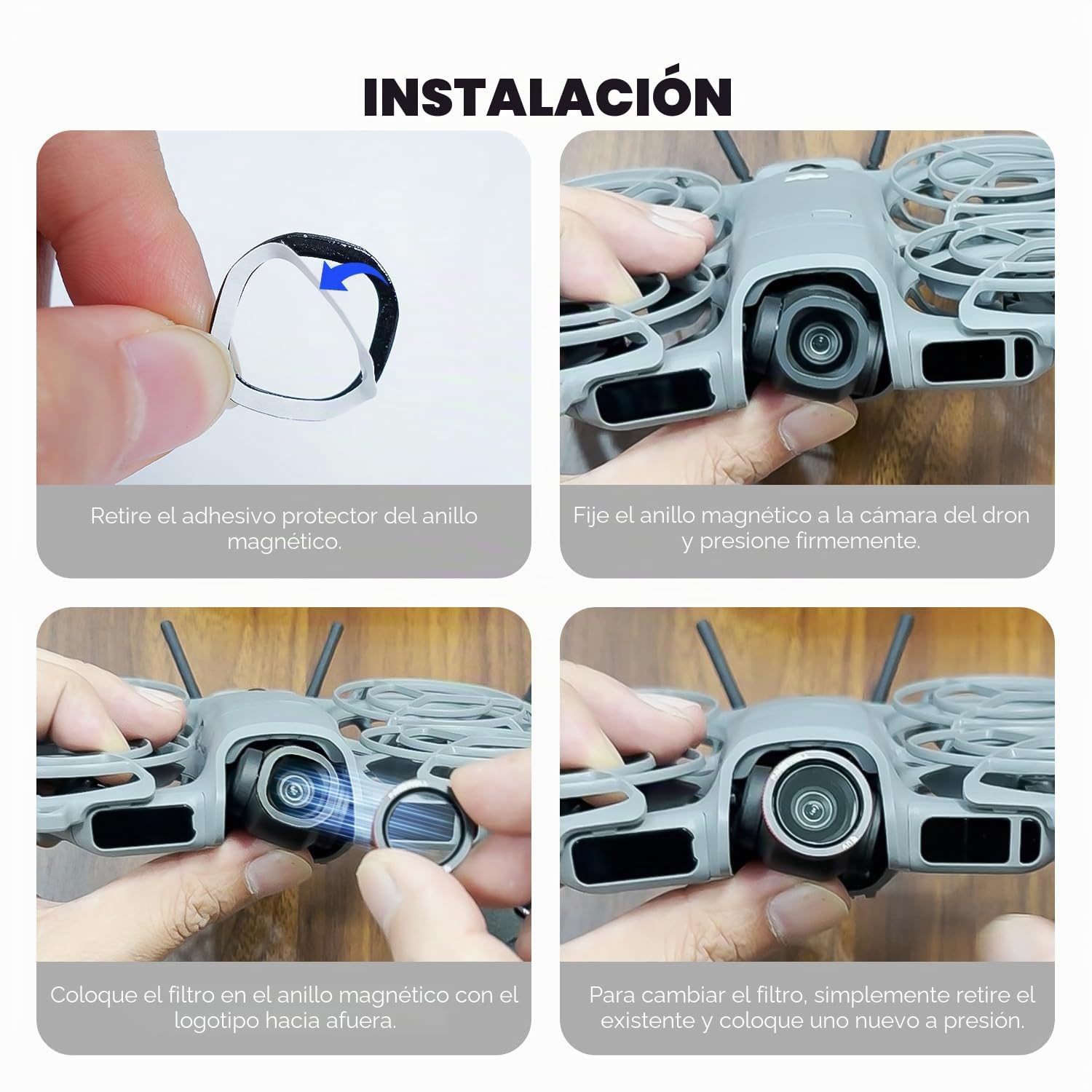 Freewell Paquete de 9 filtros magnéticos para dji Neo 2: Incluye filtros ND8, ND16, ND32, ND/PL, CPL, UV y Black Glow Mist para un Control cinematográfico, reducción de Reflejos y Tomas Vibrantes