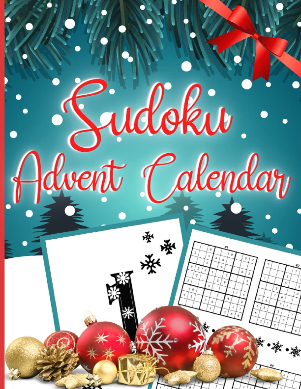 Sudoku Advent Calendar: Relaxing for Dementia and Alzheimers Patients | Countdown to Christmas Book | Advent and Christmas Gift Ideas for Adults and Seniors