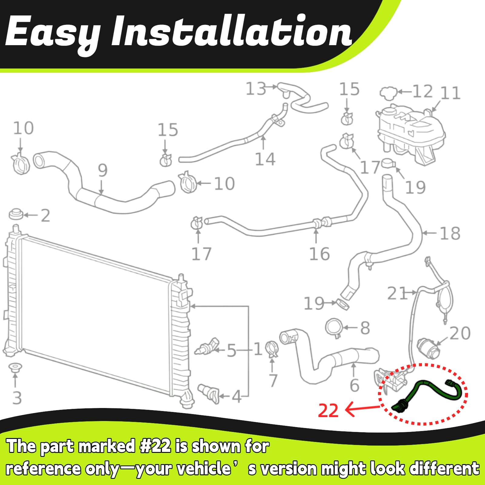 84564686 - Cable de extensión para calentador de refrigerante de bloque de motor para Chevrolet Silverado 1500/LD/LTD 2020-2024 y Silverado 2500/3500 HD Duramax Trucks para GMC Sierra Yukon Buick
