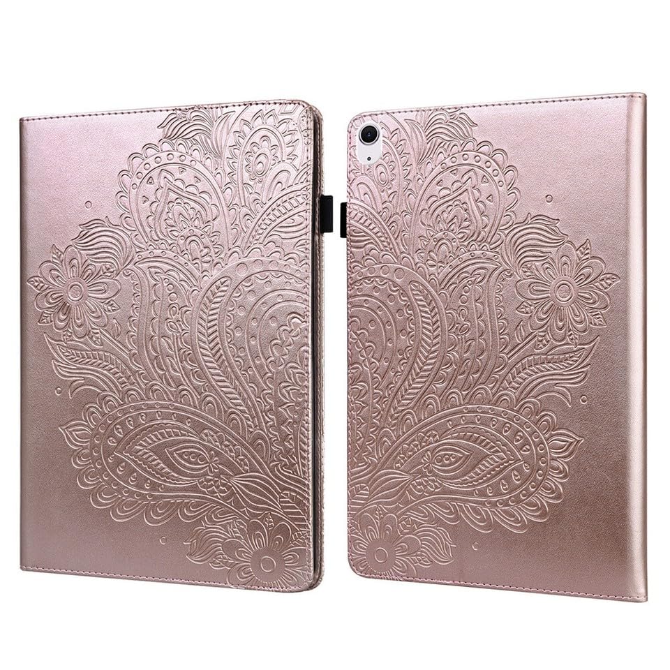 Étui iPad Air 11 M3 2025 en cuir or rigide au design raffiné de luxe