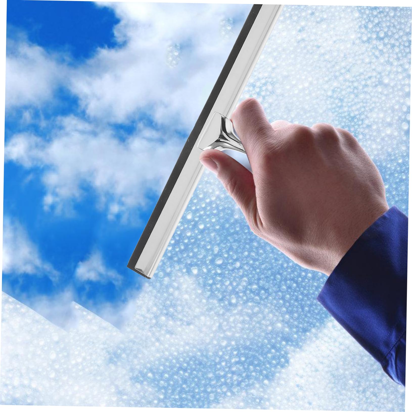 ERINGOGO 1set Shower Squeegee Durable Glass Scraper Ergonomic Handle for Easy Use Glass Doors Windows and Mirrors Sturdy and Comfortable Design for Daily Cleaning Tasks