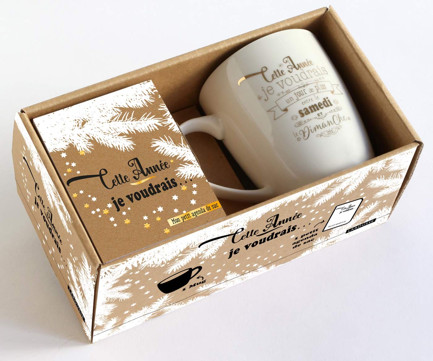 Cette année, je voudrais...: Avec 1 mug et un petit agenda de sac