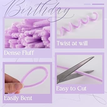 400 Pcs Pipe Cleaners for Craft Flowers, 30cm DIY Crafts Kit