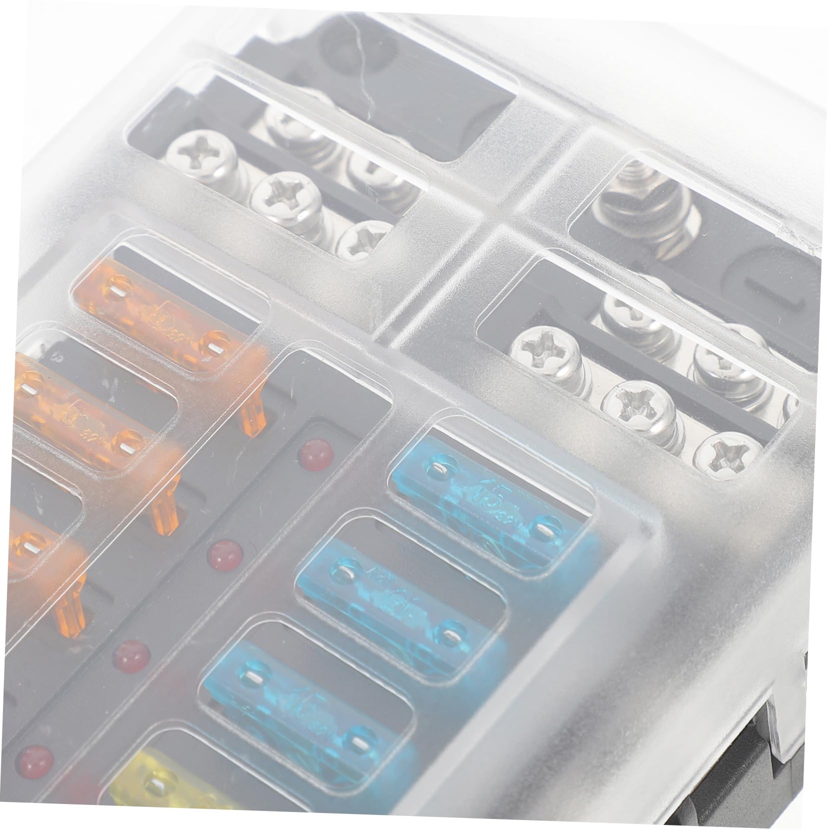 Amosfun 100a Scatola Fusibili Vie per Auto Blocco Fusibili Circuito del Veicolo Sostituzione Scatola per Auto Camper Yacht