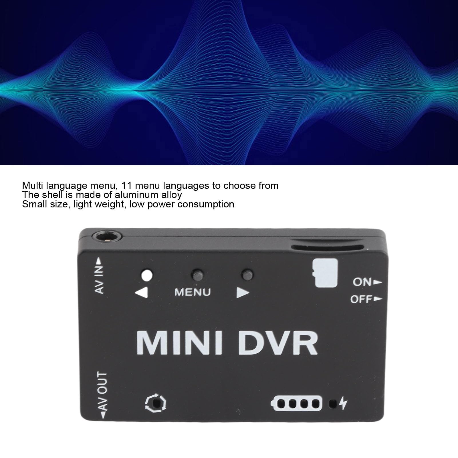 Moduł Mini FPV DVR, Przełączany NTSC PAL Wbudowana Bateria z Wielojęzycznym Menu Nagrywanie HD dla Modelu RC RC Drone Akcesoria Wyścigi Samochodowe