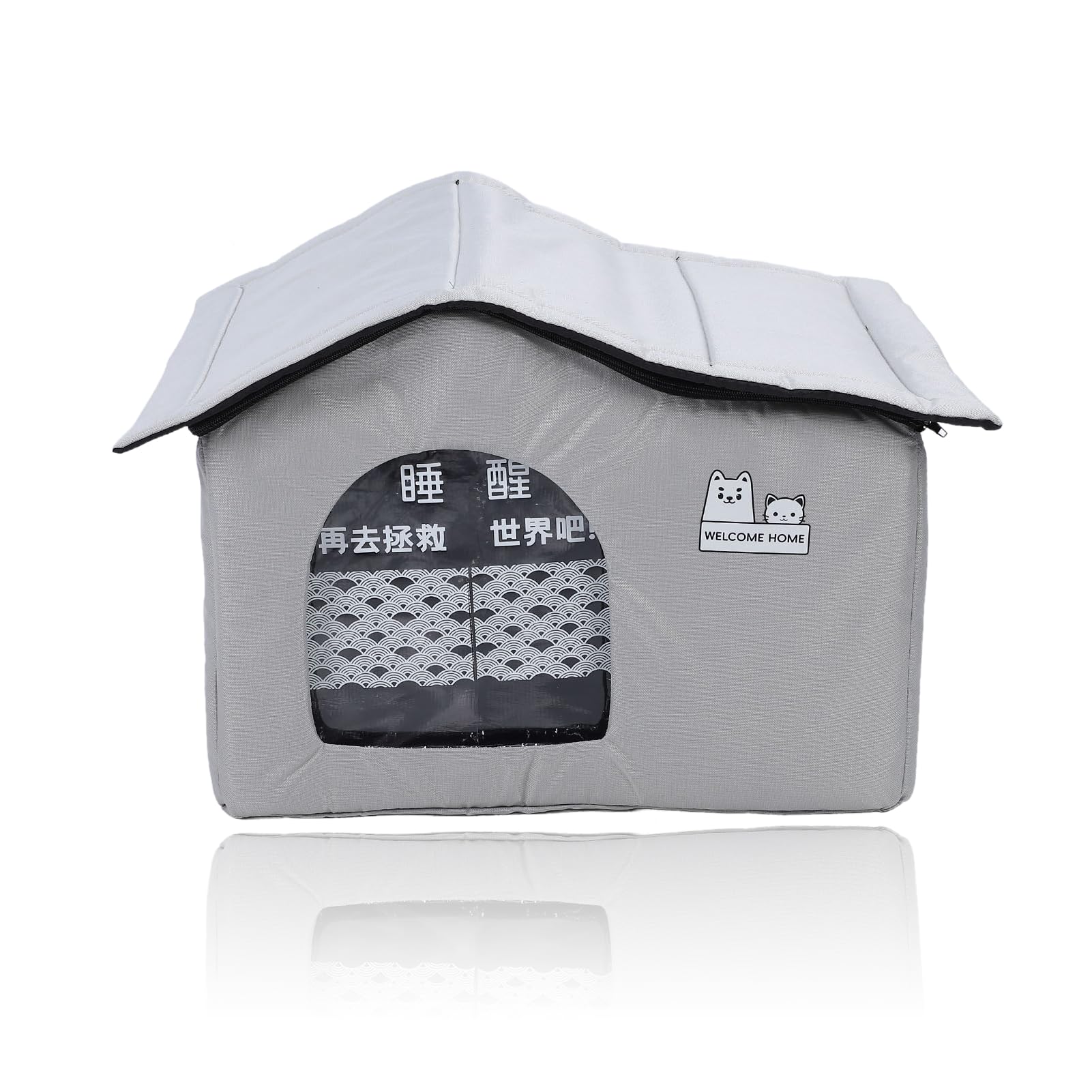 Outdoor Cat House in Summer Pet Cooling Waterproof Outdoor Cat Tent Feral Cat Shelter, Pet Cooling House, Cat Houses for Outdoor/Indoor Cats Dogs (Medium)