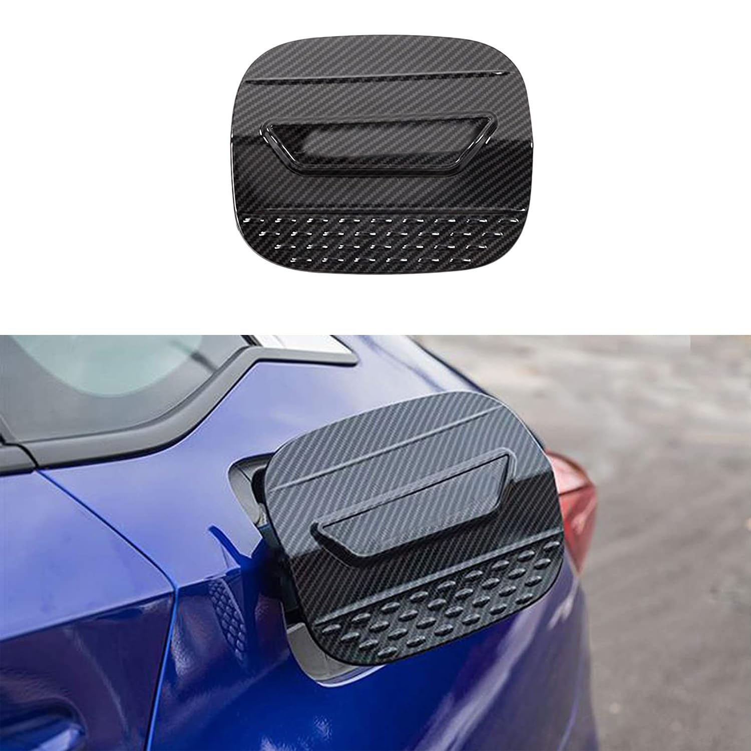 TLIFORT for Accord Carbon Fiber Oil Gas Cap Fuel Tank Cover Trim for Honda Accord Sedan 10th 2018 2019 2020 2021 2022 1pc