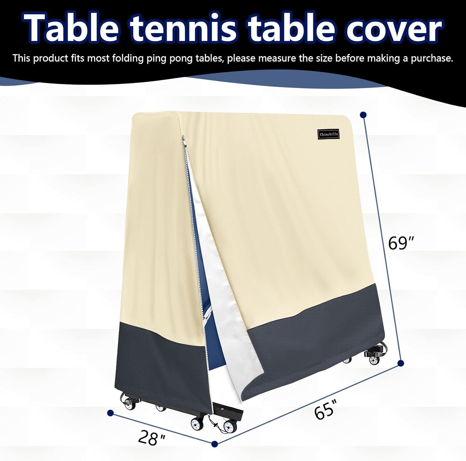 Buy Chinchilla Ping Pong Table Cover, Outdoor & Indoor Waterproof