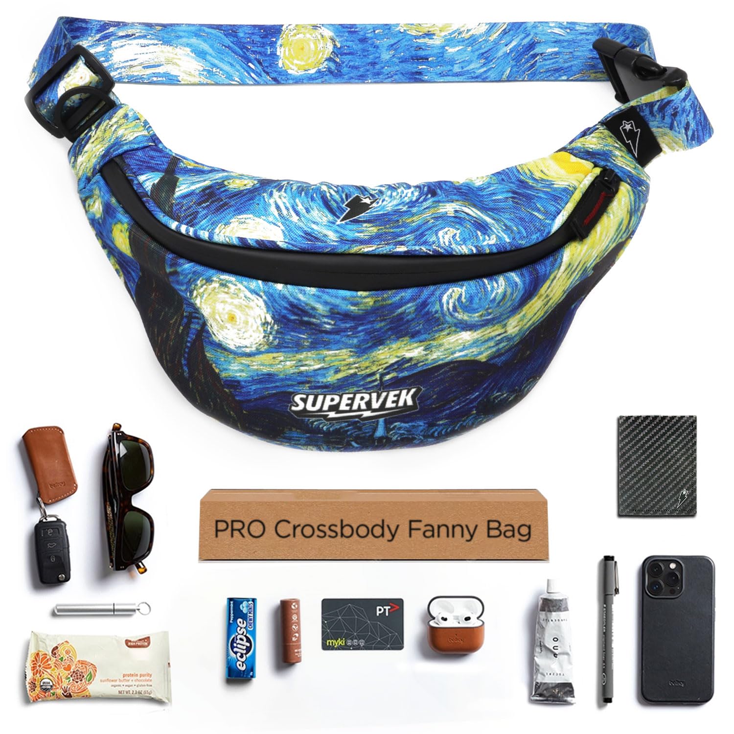 SUPERVEK Unisex-Erwachsene Schleudern Crossbody Slinger