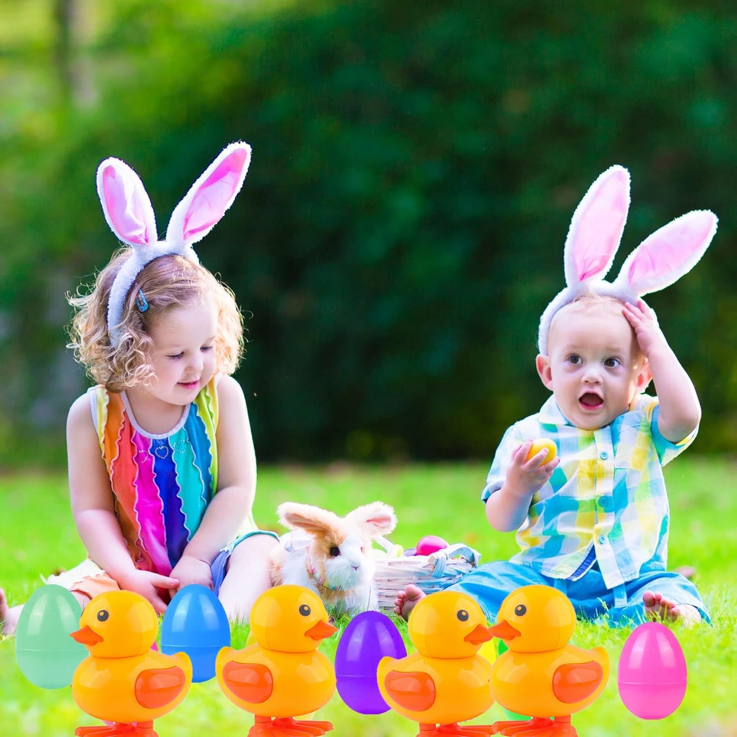 Sibucor 6 PCS Wind Up Toys for Kids Easter Party Favors, Easter Basket Stuffers, Easter Egg Fillers Gifts, Easter Eggs Hunt, Goodie Bag Stuffers, Pinata Filler,Treasure Box Toys Classroom Prizes