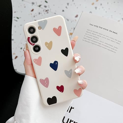 Miniatura 6 de Jmltech Funda Galaxy S23 Ultra para Samsung Galaxy S23 Ultra 5G, diseño lindo de silicona líquida suave, protección de cámara, funda protectora de