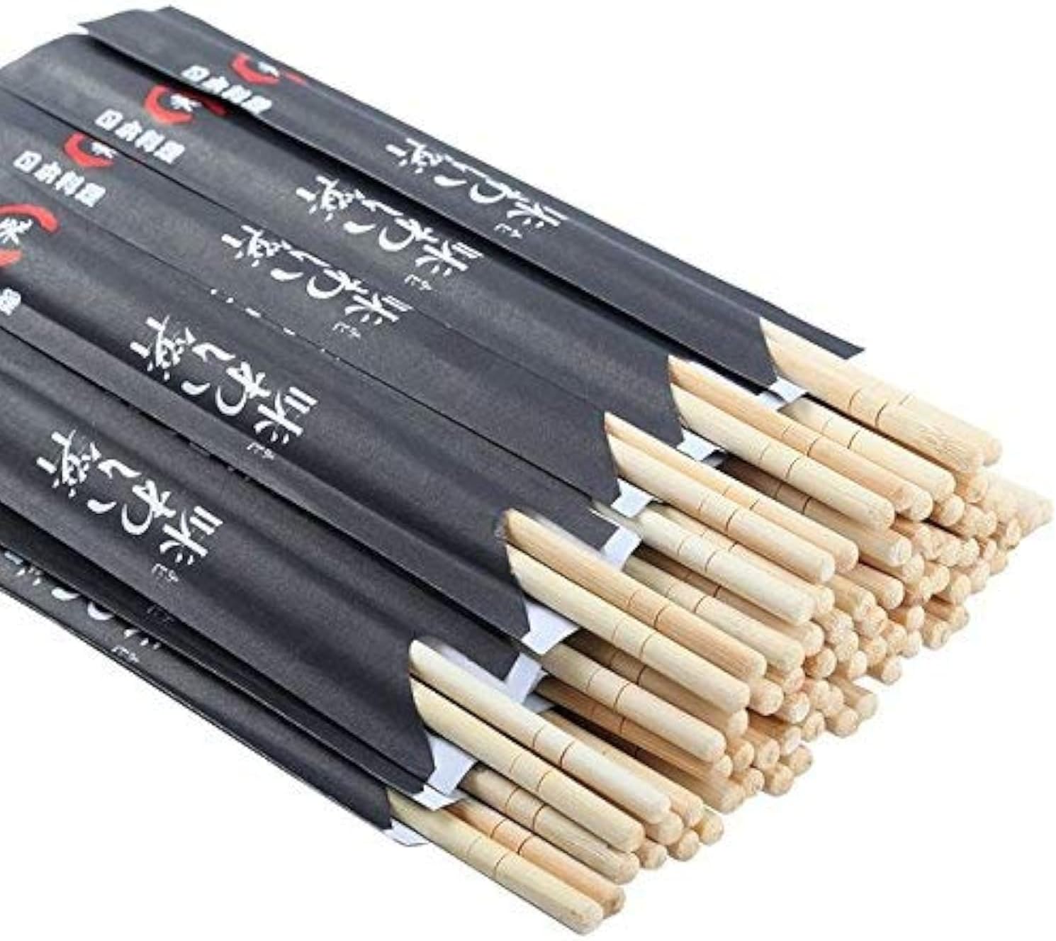 Disposable Chopsticks Pack of 40 Pair, 9" Japanese Style Sleeved Sushi Chopsticks by Gmark GM1038A