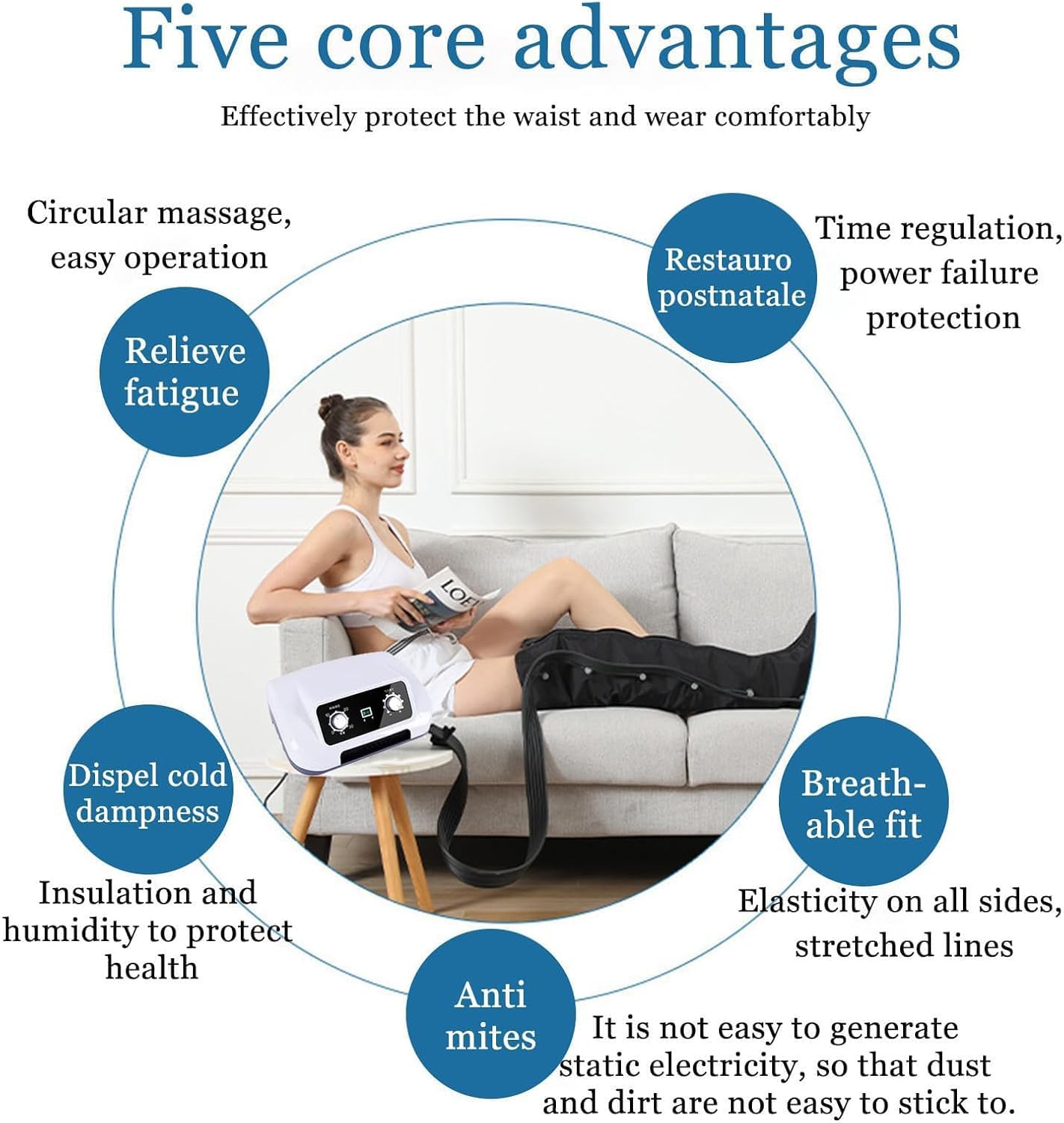 Pressoterapia Gambe︱ Macchina per Pressoterapia a Casa︱ Linfodrenaggio Gambe︱Massaggiatore Gambe Linfodrenante︱ Pressoterapia Linfodrenaggio Cellulite︱ Massaggio Gambe