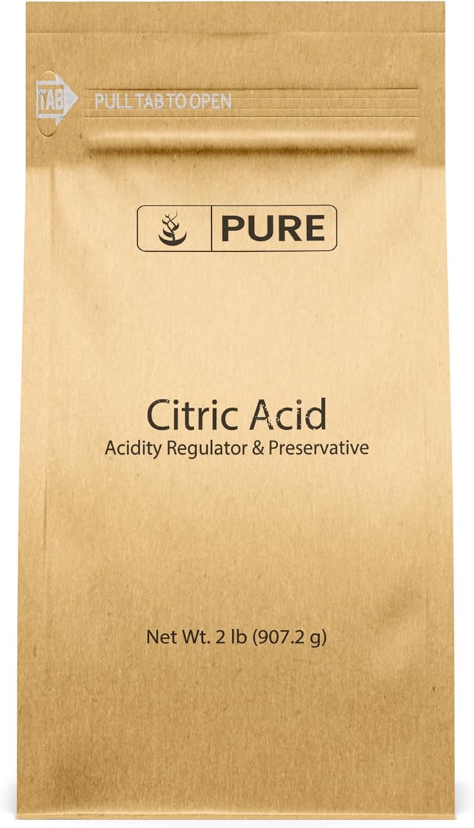 PURE ORIGINAL INGREDIENTS Citric Acid Powder (2 lb) Eco-Friendly Packaging, Natural, Food Safe