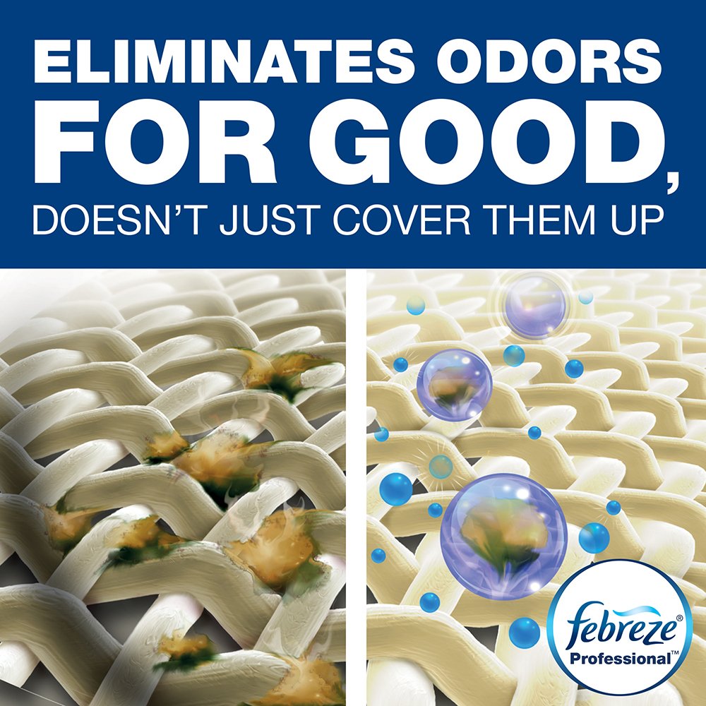 P&G Professional-33032CT Bulk Odor Eliminator from Febreze, Static Guard and Deep Penetrating Fabric Refresher Refill, Fresh Clean Scent, 1 Gal. (Case of 3)- White: Industrial & Scientific