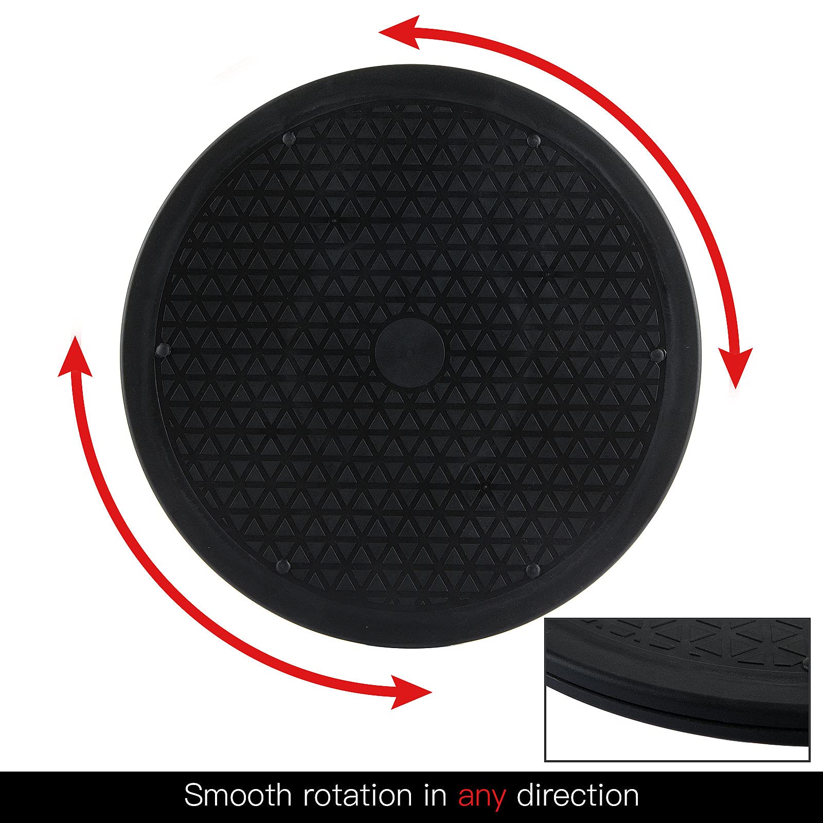 Snapklik.com : 2 Pack 12 Inch Heavy Duty Rotating Swivel Smooth ...