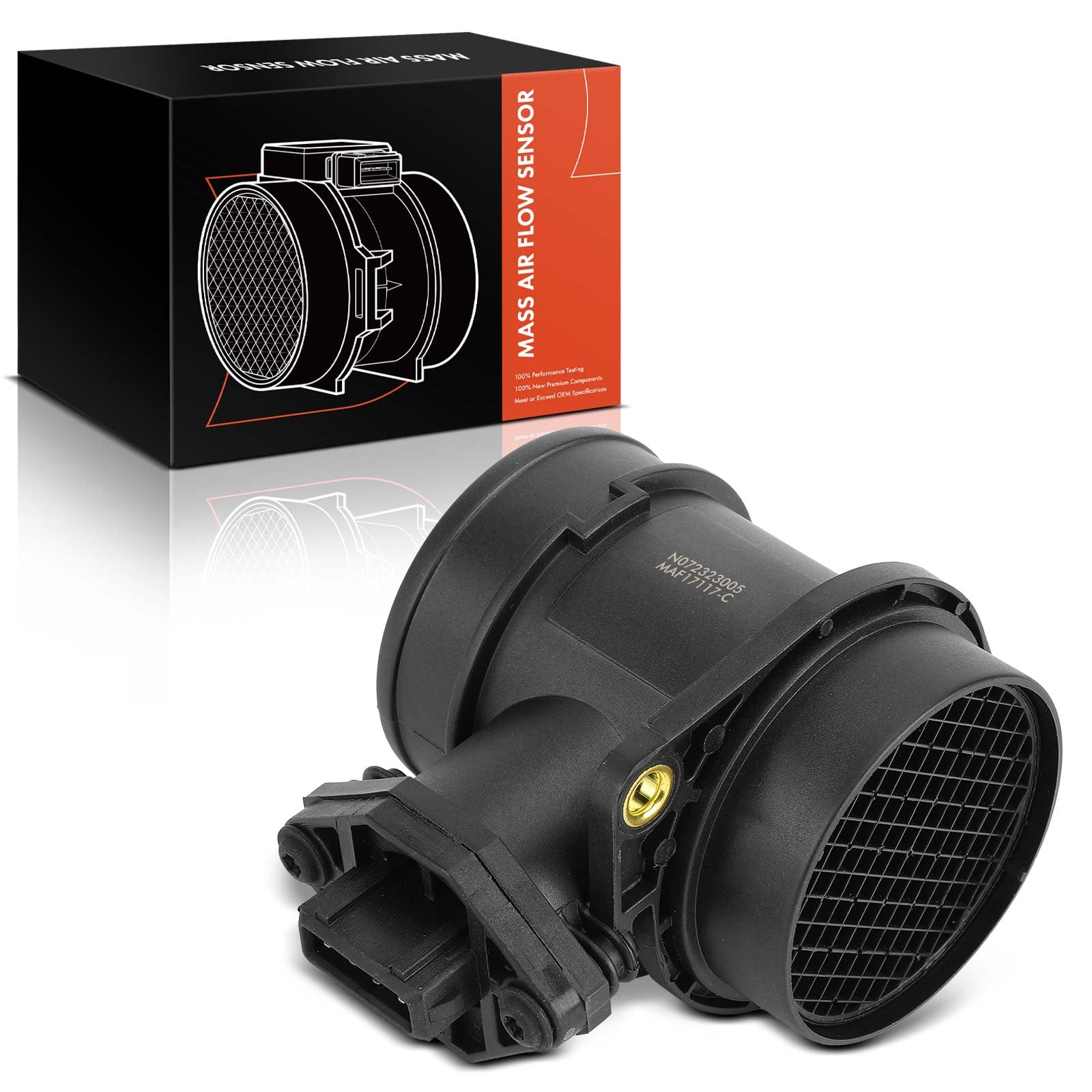 Frankberg Medidor de masa de aire con carcasa 0280217118 | Compatible con: P.a.s.s.a.t Variante 3B5, Golf IV Variante 1J5, A3 8L1, A.l.h.a.m.b.r.a 7V8 7V9, S.h.a.r.a.n 7M6 7M8 7M9
