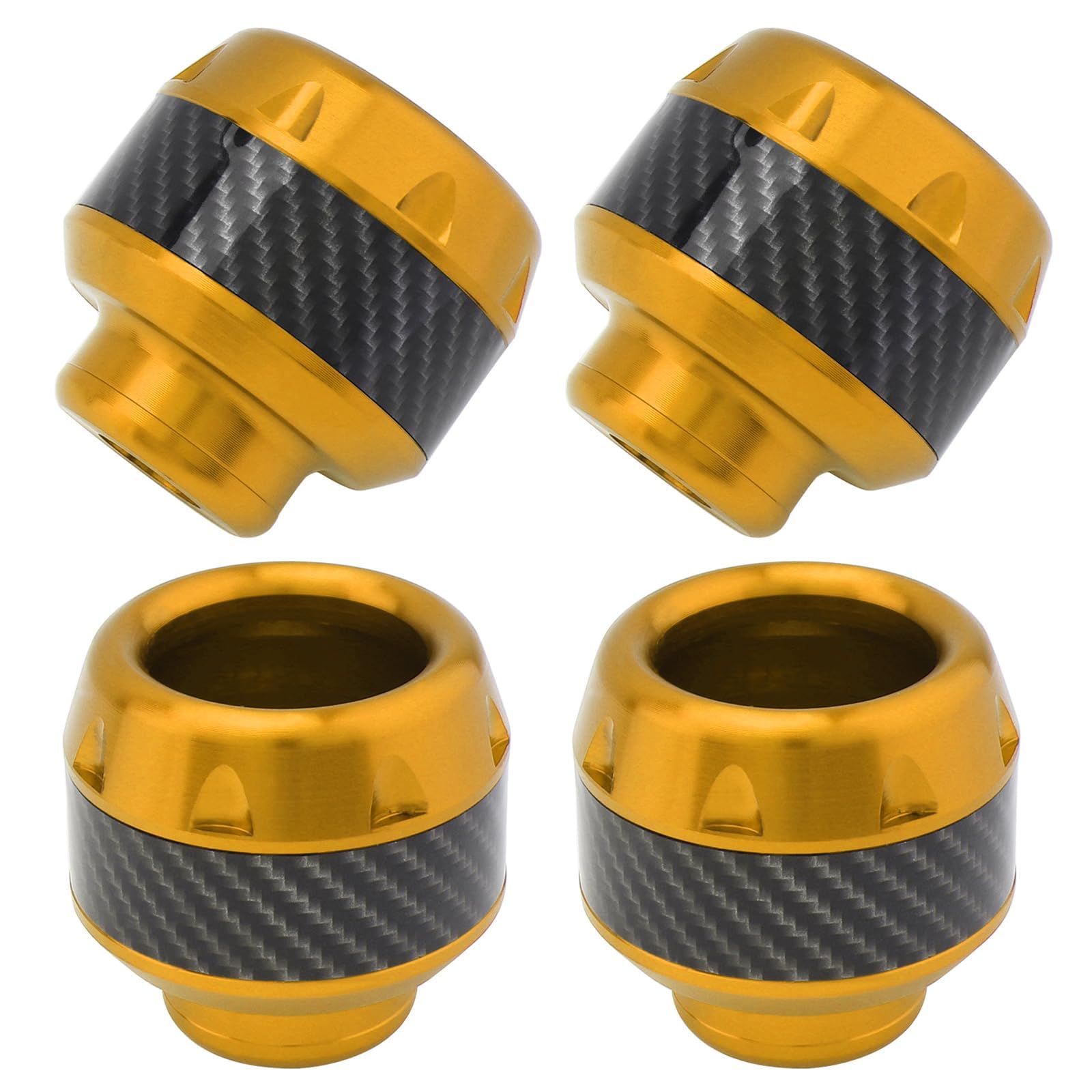 4Pcs Motorcycle Fork Frame Sliders, Aluminum Crash Protectors Decor