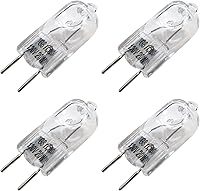 Vista 1 de Paquete de 4 bombillas de microondas aptas para horno GE Samsung Kenmore Maytag Elite sobre la estufa, bombilla halógena con base G8 bi-pin 20W 120V