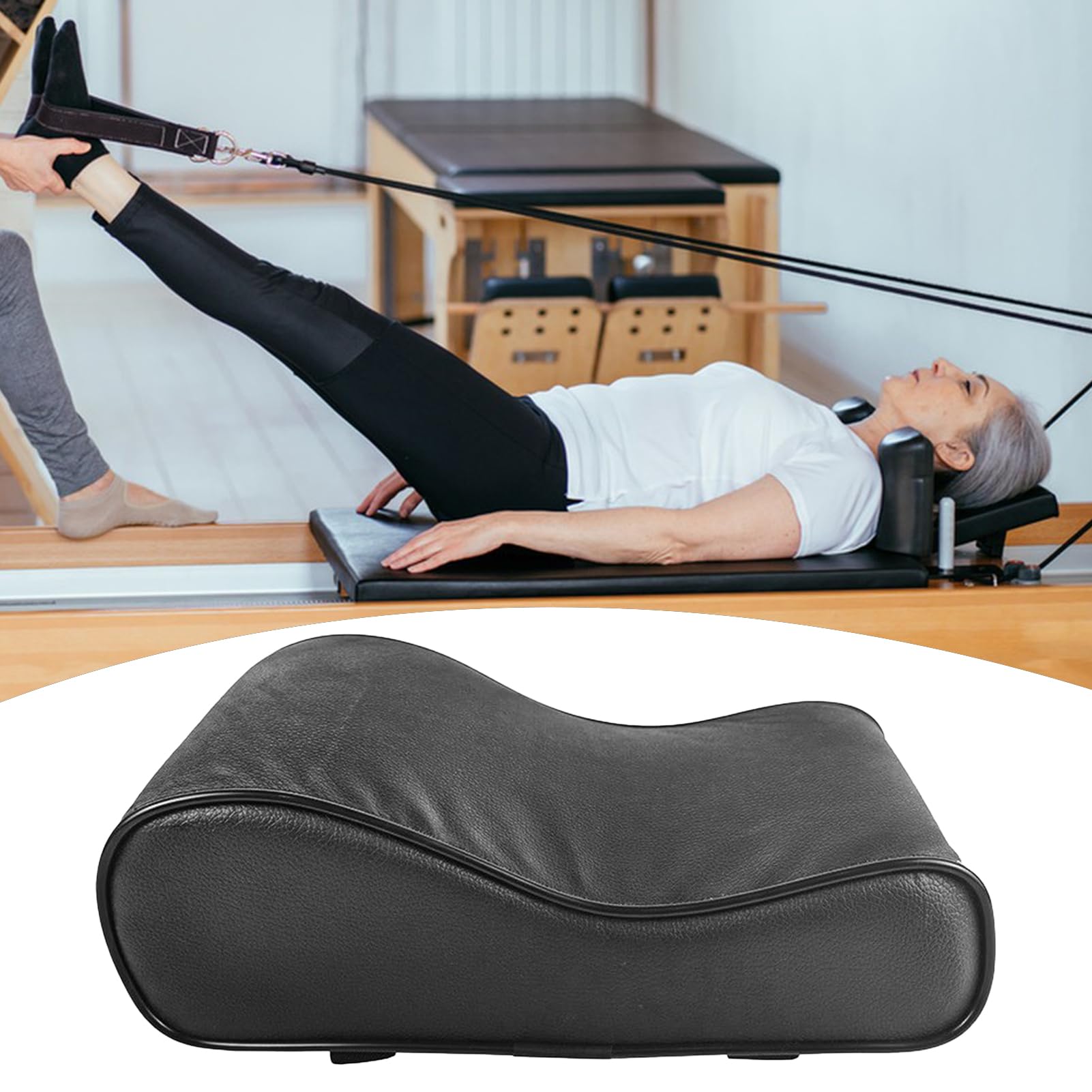 Cuscino di supporto per la testa di Pilates Reformer, ergonomico per il collo, comodo cuscinetto in schiuma, cuscino per esercizi per allenamenti in palestra, relax a casa, accessorio per fitness uomo