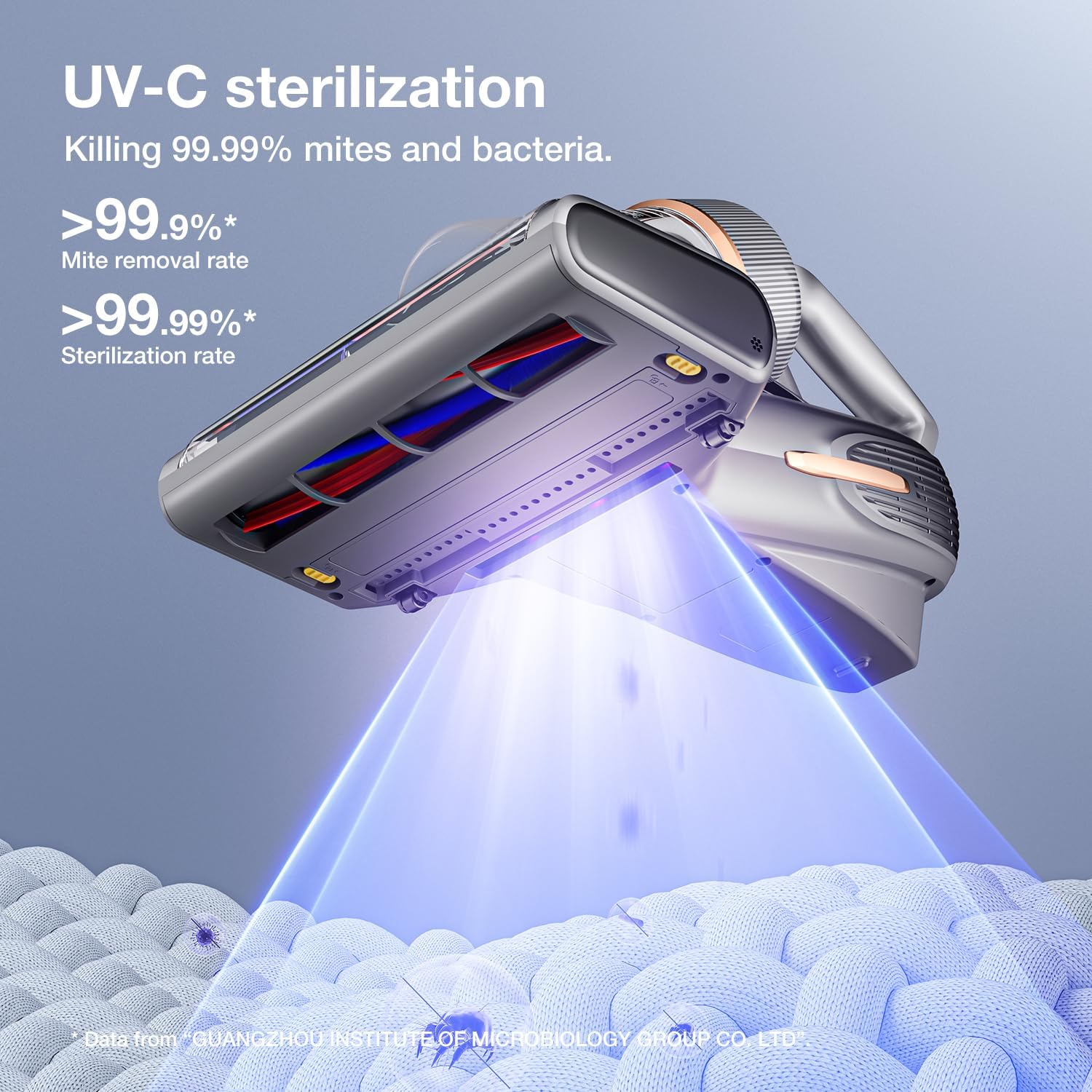 Jimmy BX7 Pro Max Milbensauger 700W, Matratzenreiniger Bettstaubsauger mit UV-C-Licht, 65 ℃ heißem Wind und Graphen-Heizung, Staubsensor, Negativ-Ionen-Funktion, LED-Bildschirm, für Matratzen Bett